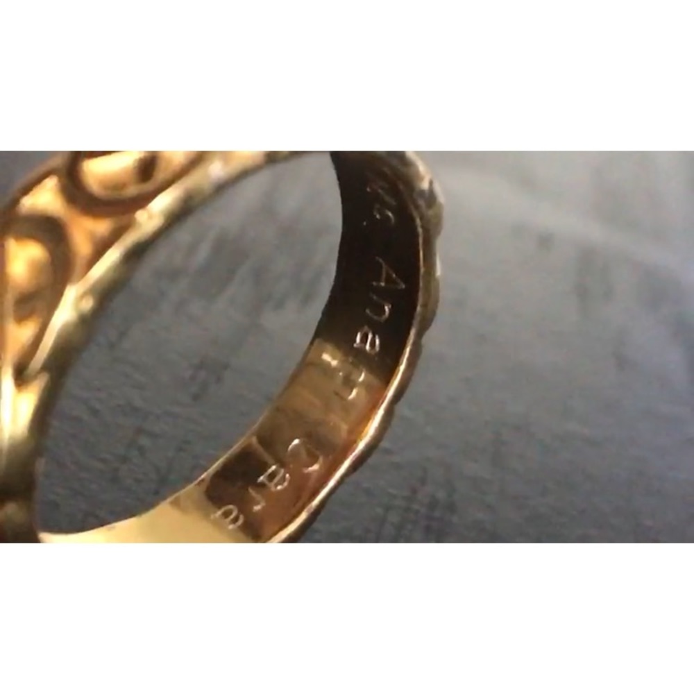 Men’s 14k Yellow Gold Celtic Irish wedding band ring